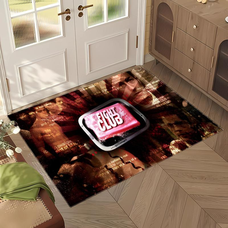 Fight Club (1) Office Rug Elegant Floor Rug for Office Living Room Bedroom and Indoor Home Spaces