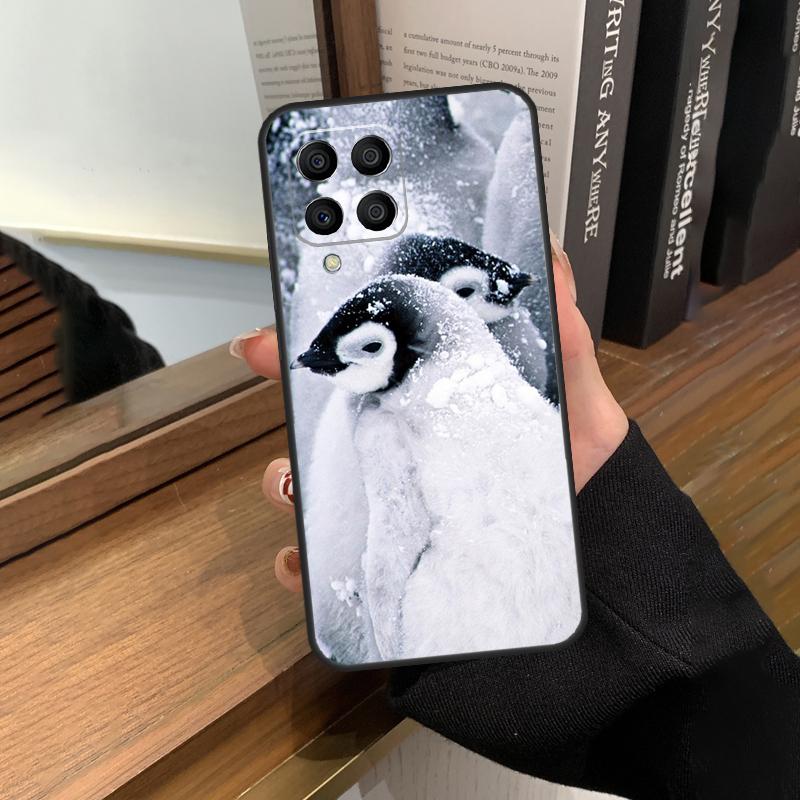 Penguin Snow Arctic Cute Animal Case For Samsung Galaxy M56 M06 M16 M36 M52 M32 M12 M54 M34 M14 M35 M55 M15 M11 M31 M13 M53