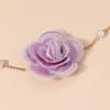 Sweet Rose Flower Necklace Vintage Fashion Pearl Choker For Woman Wedding Personalized Clavicle Neck Accessories