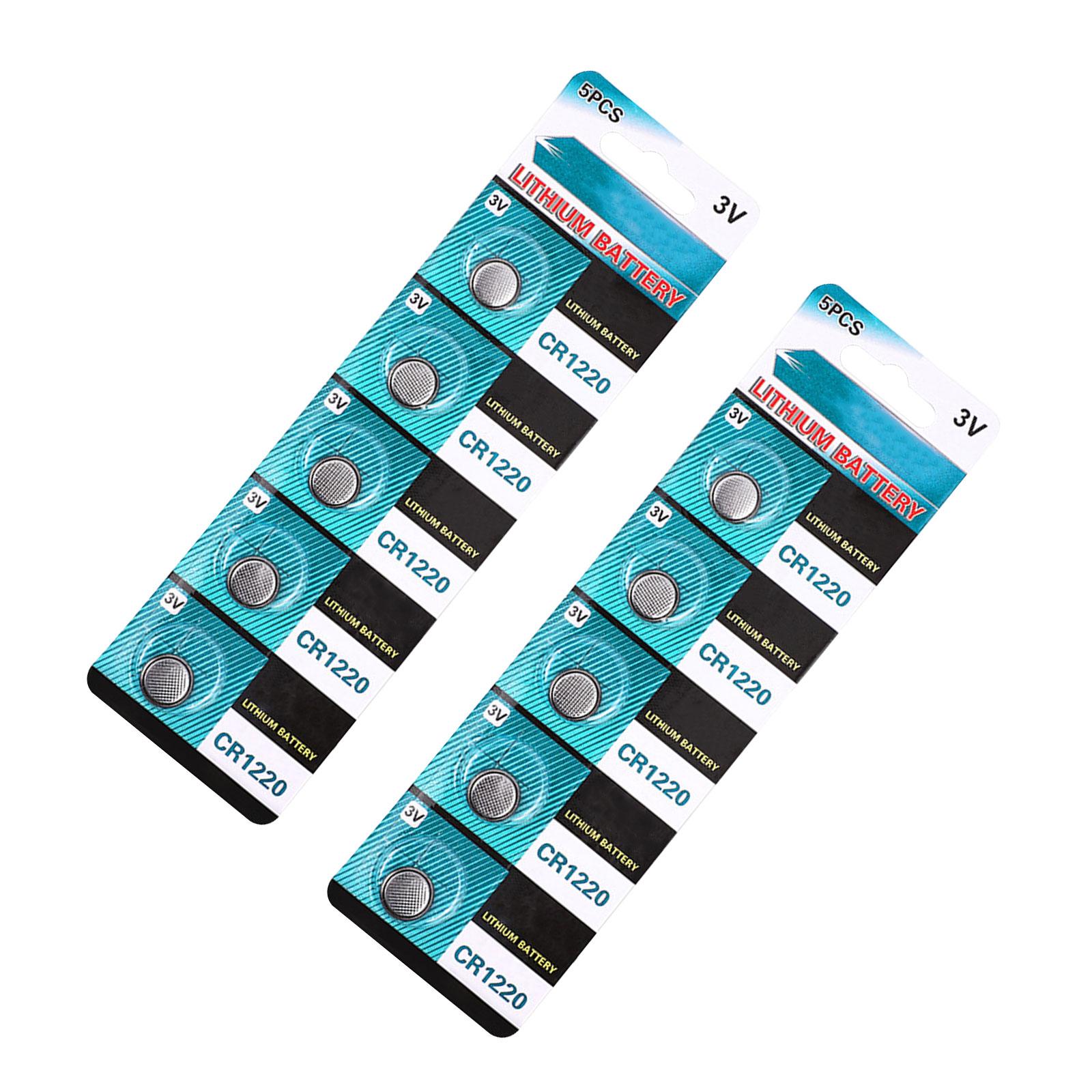 

Упаковка из 5 шт/10 шт литиевых таблеточных батареек CR1220 батарея высокой емкости батарейки для часов для мини-фонарей B