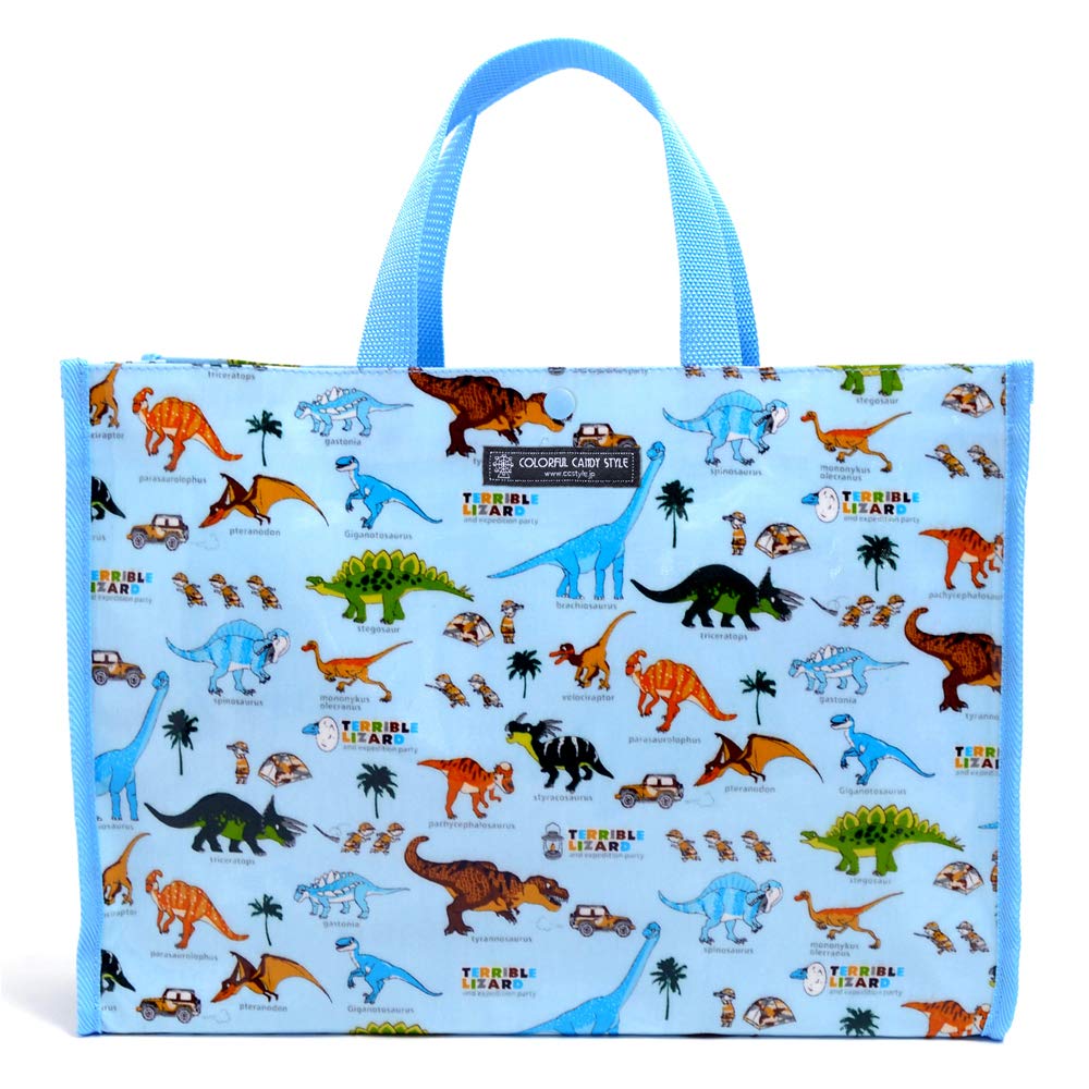COLORFUL CANDY STYLE Pool Bag Swimming Bag Discovery Exploration Dinosaur Continent (Light Blue) N0337600