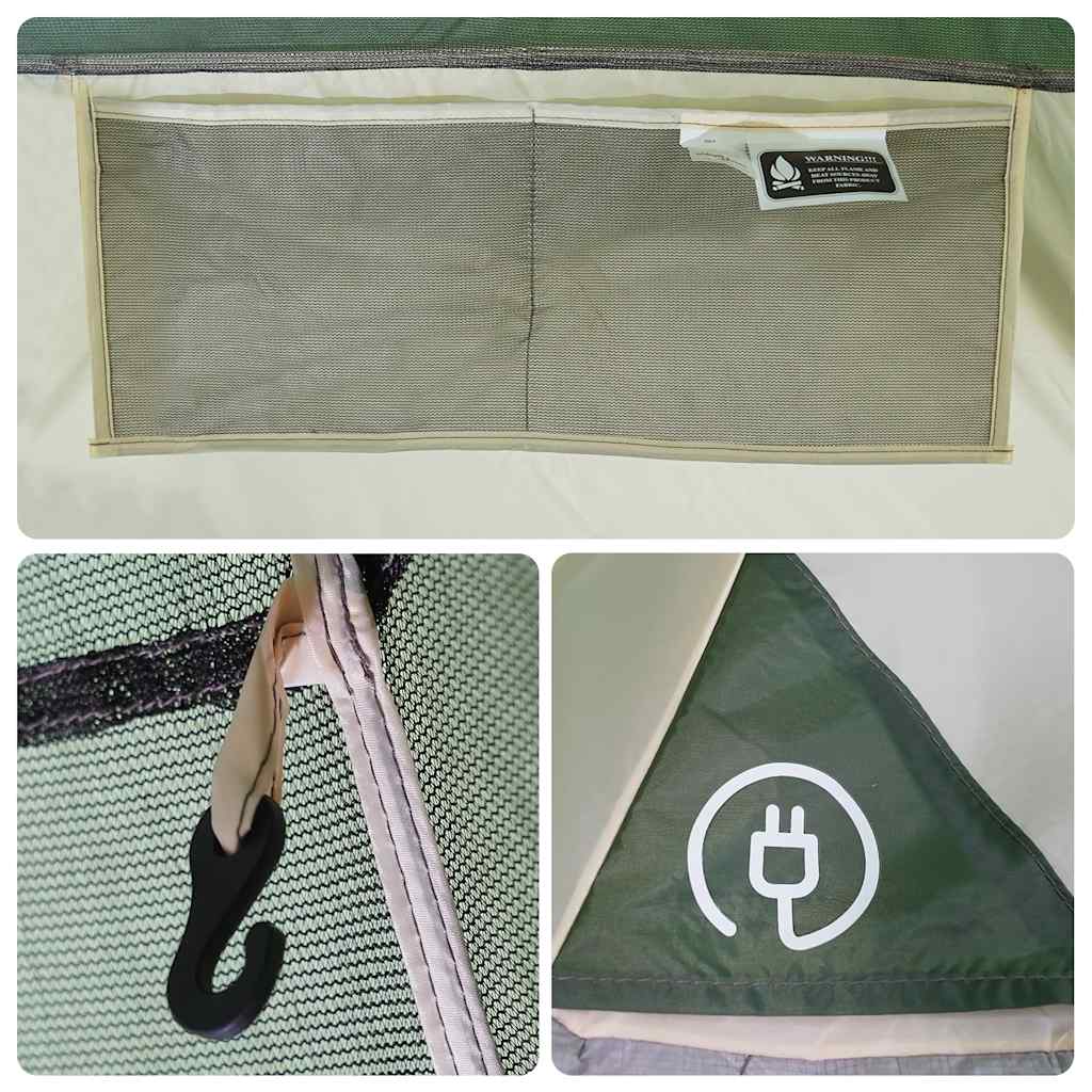 Tipi Family Tent for 6 Persons Green Waterproof