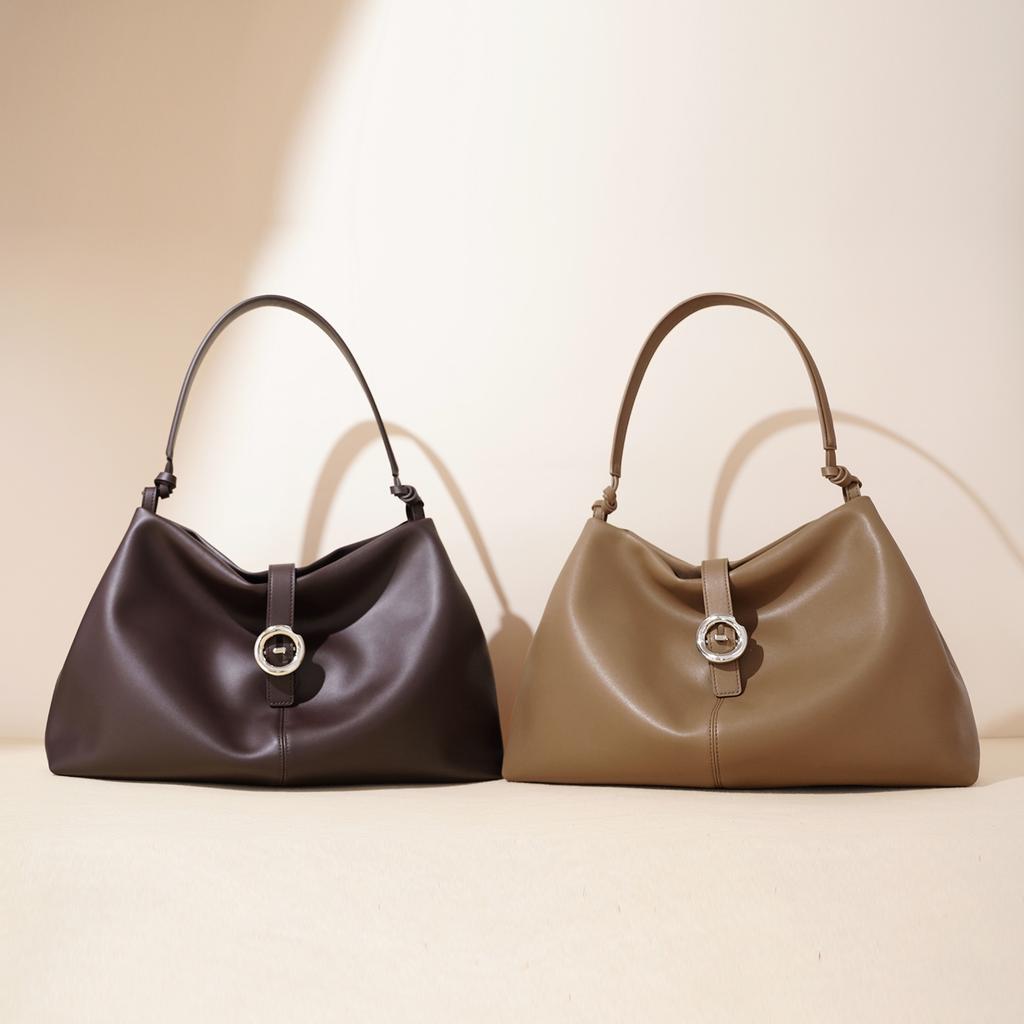 New Fashion Soft Bag Large Capacity Women's Bag Commuter Tote Bag Versatile Shoulder Bag Messenger Bag