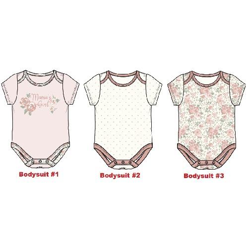 New Three-piece Baby Clothes Fart Clothes Short-sleeved Summer Printed Children's Clothing Baby One-piece Suit