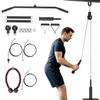 Equipo de Gimnasio para Jalón al Pecho Fitness Sistema de Poleas con Cable Entrenamiento de Fuerza para Brazos para el Hogar
