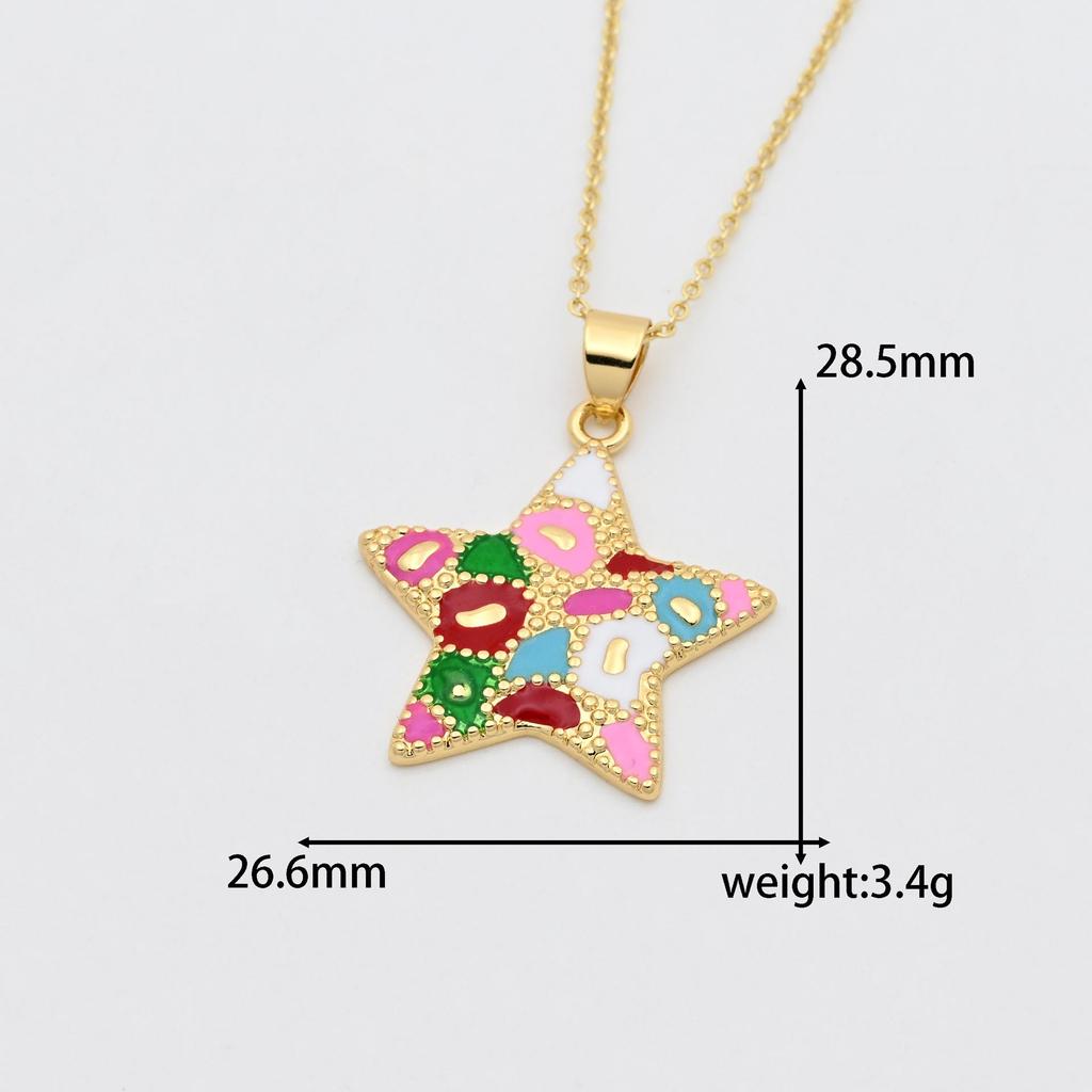 Bohemian Star Pendant Clavicle Chain Necklace - DIY Jewelry