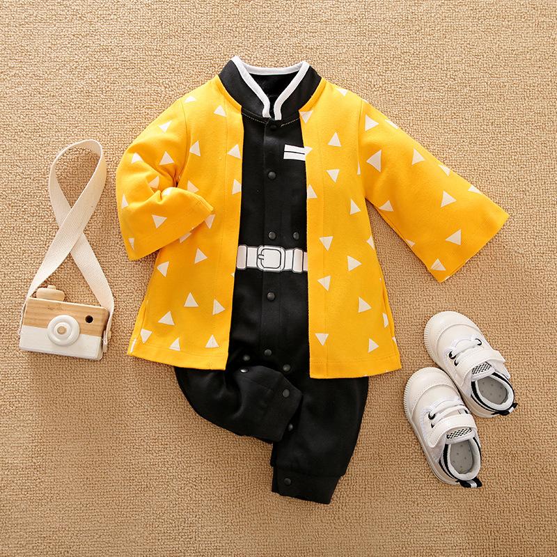 Costume de Cosplay Demon Slayer, vêtements pour bébés, barboteuse de dessin animé pour enfants, garçons et filles, tapis de noël d'halloween, vêtements de Cosplay pour nourrissons, combinaison pour bébé