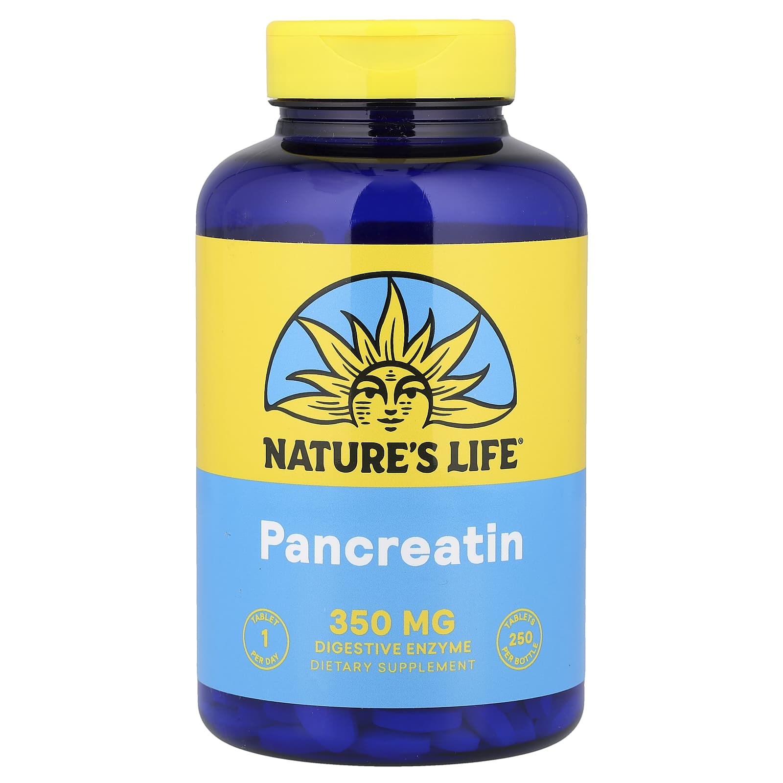 

Nature S Life, Pancreatin, 250 tablets