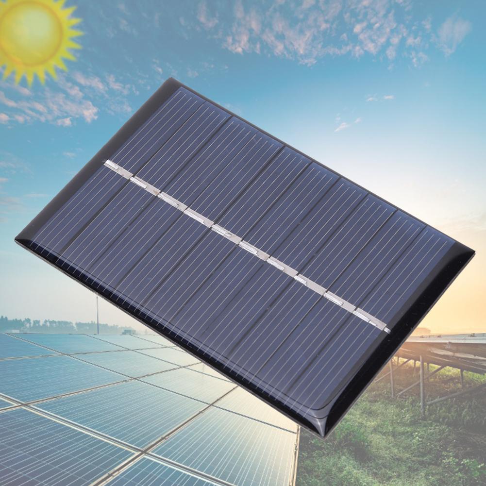 2Pcs 0.6W 5V Polysilicon Solar Panel Charging Power Board Charger for Small Power Appliances 80x55mm