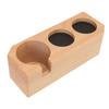 Tamping Station Buche Holz Tamper Matte Ständer mit Anti Slip Pad für Kaffee Bar Zubehör L