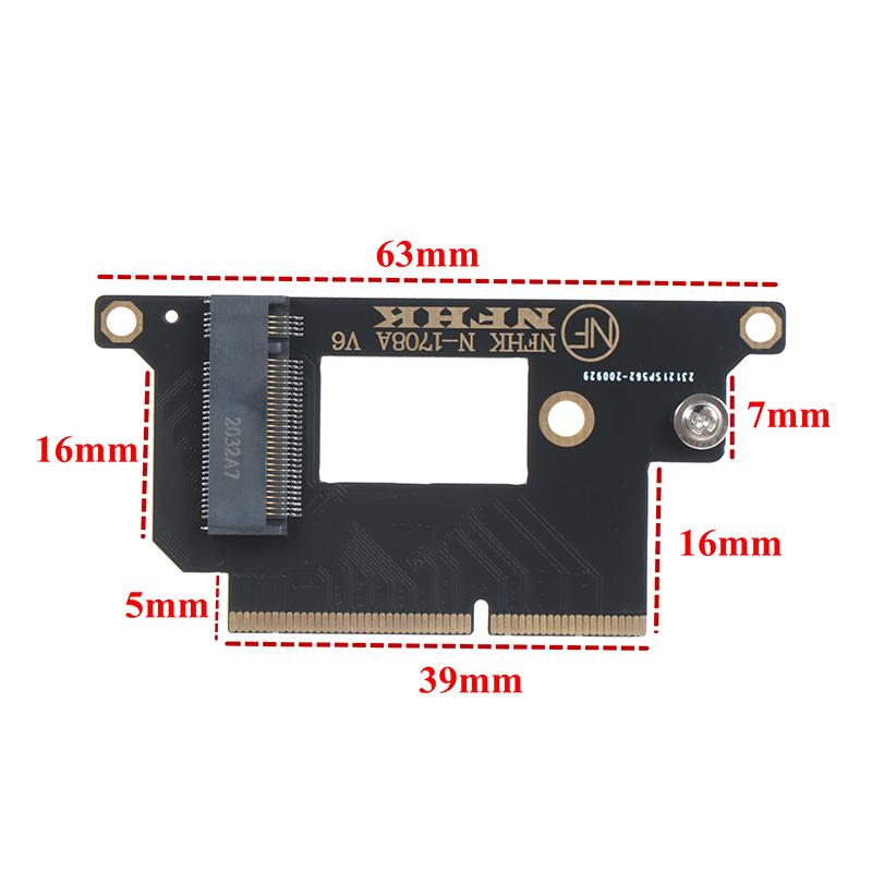 Nvme M.2 Ngff Ssd For 13" 2016-2017 Macbook Pro A1708 Upgrade Adapter Card