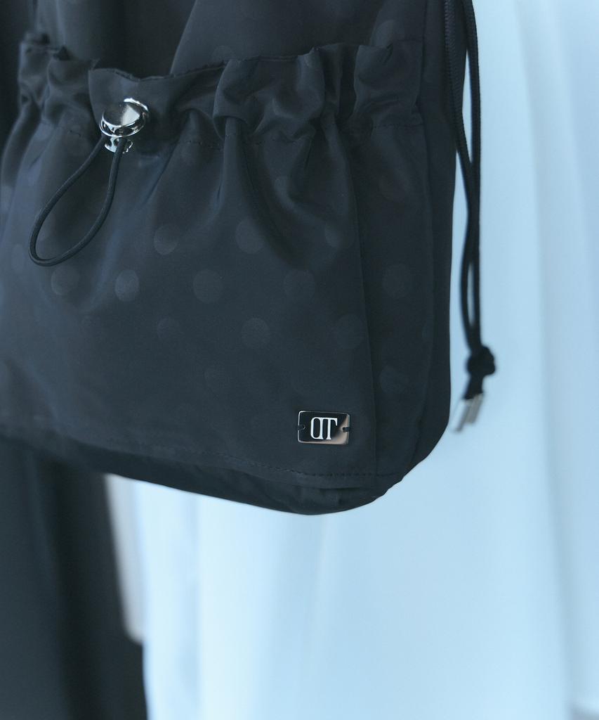 Oart String Mini Cross Bag [Black Dot]