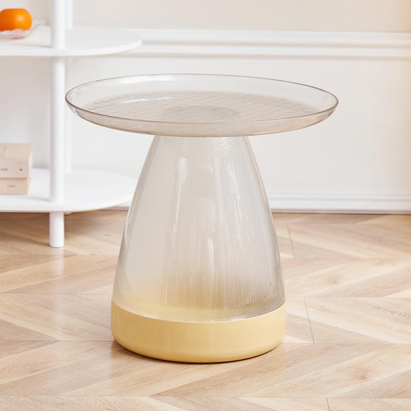 Round Plastic Side Table Nordic Coffee Table Multifunctional Corner End Table Center Table Living Room Furniture