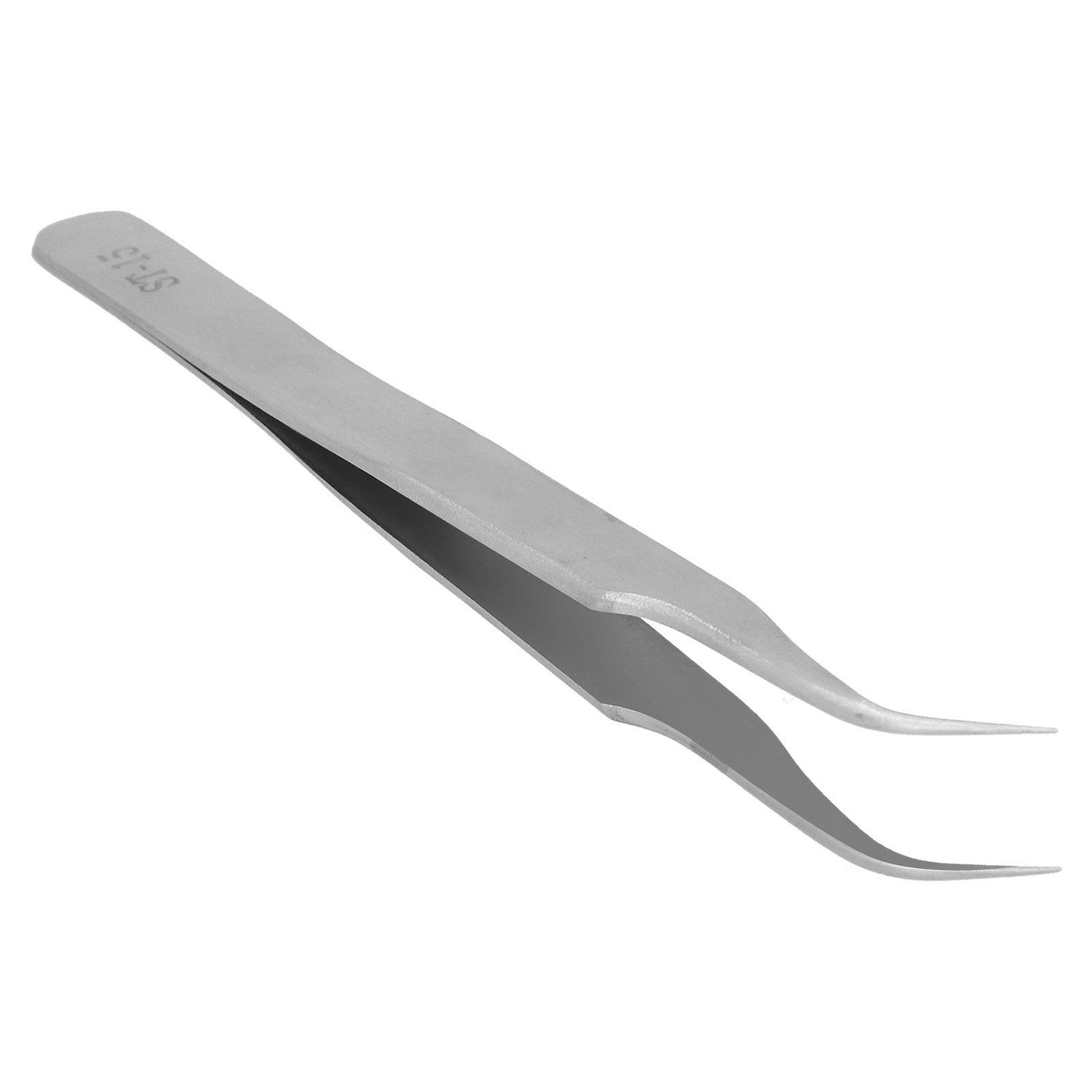 

Антистатические накладные ресницы из нержавеющей стали, пинцеты, зажимы, портативный инструмент для наращивания ресниц(ST15 Изгиб