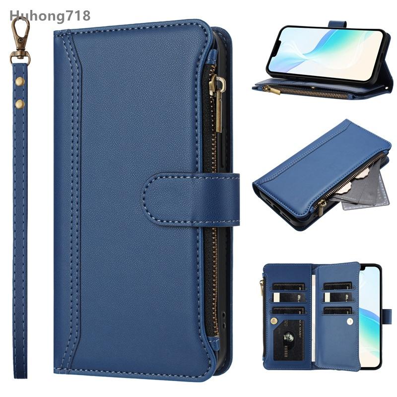 Zipper Leather Case For Iphone SE 2 3 4 2020 2022 2024 X XS XR 6 6S 7 8 Plus 11 12 Mini Pro Max Wallet Cover Casing