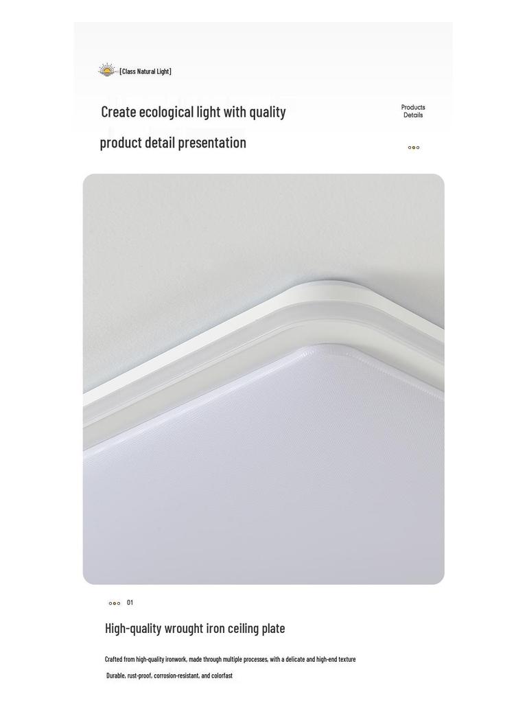 Modern Minimalist LED Ceiling Light for Bedroom and Living Room