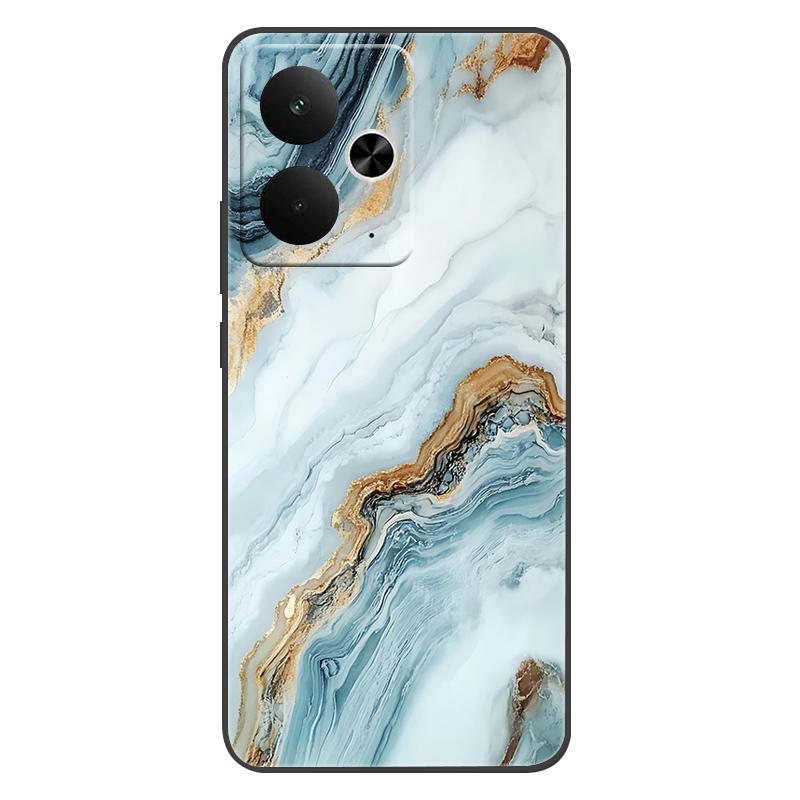 For Realme 14T Case Luxury Marble Painted Cover Silicone Case For Realme 14T RMX5078 Soft Bags Realme14T Bumper Shells Coque