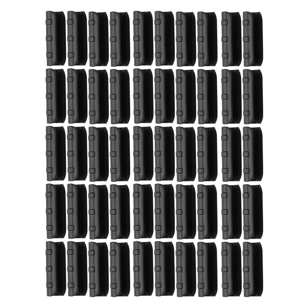 50PCS 10cm Greenhouse Film Clamp Heat Resistant Tube Clip Gardening Frame Pipe Clip for GardenBlack