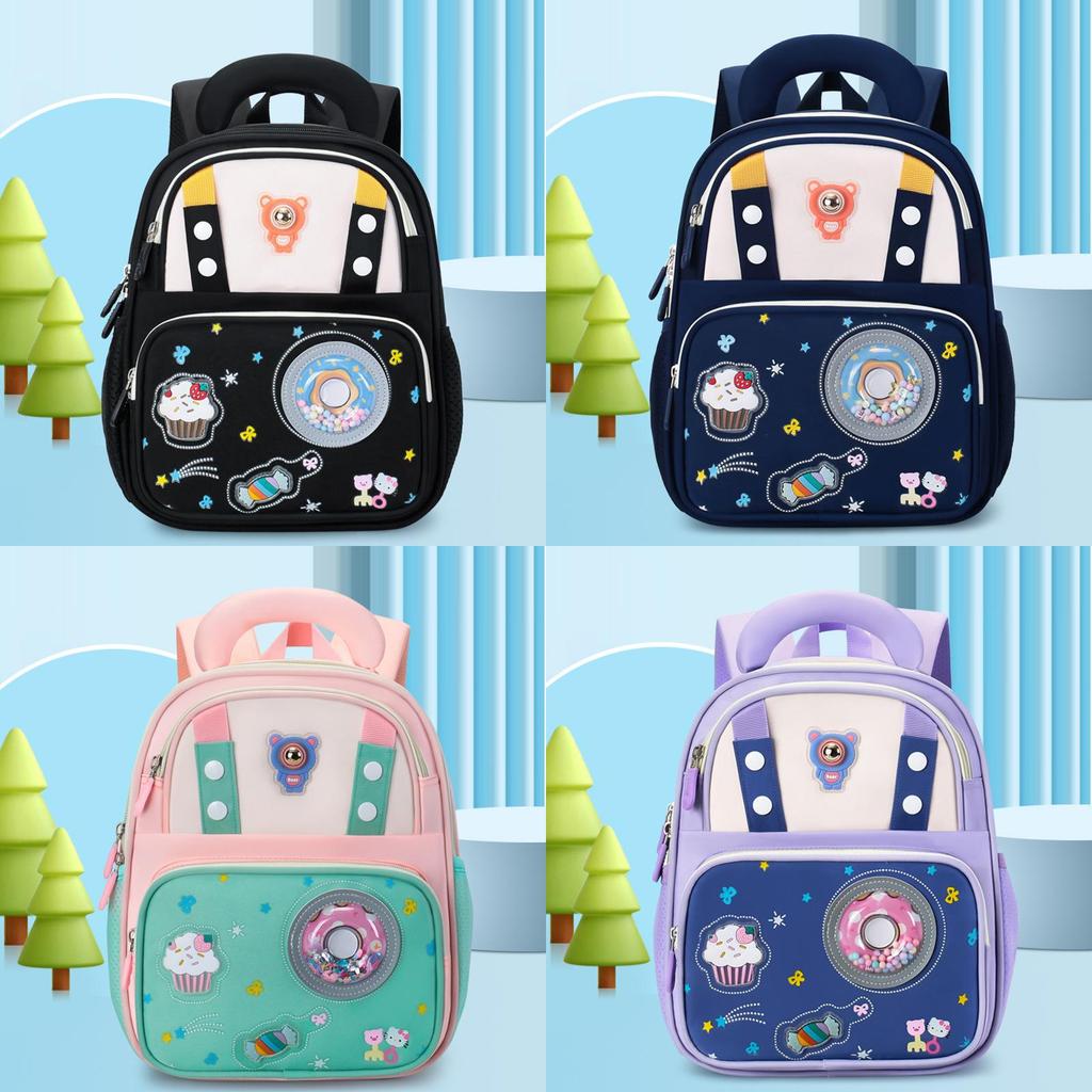 Kids School Backpack With Breathable Nylon Material For Young Children And Primary Students