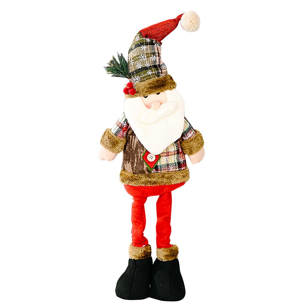 Christmas Dolls Decor New Year Ornament Deer Snowman Santa Claus Standing Doll Navidad Decoration Merry Christmas Home Ornaments