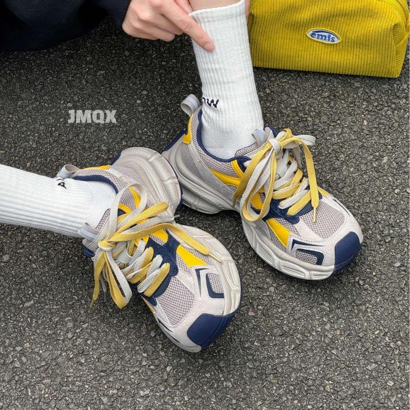 Thick-soled lightweight non-slip dad shoes women's new autumn women's shoes children's soft soles are not tired and versatile