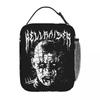 Black Metal Pinhead Hellraiser Puzzlebox Halloween Insulated Lunch Bag Cooler Meal Container Lunch Box Tote Food Handbags