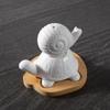 Koreanische Cartoon-Tier-Keramik-Gewürzflasche Kreativer Weißer Bär Elefant Porzellan Salz-Pfefferstreuer Küche Gewürzlagerung
