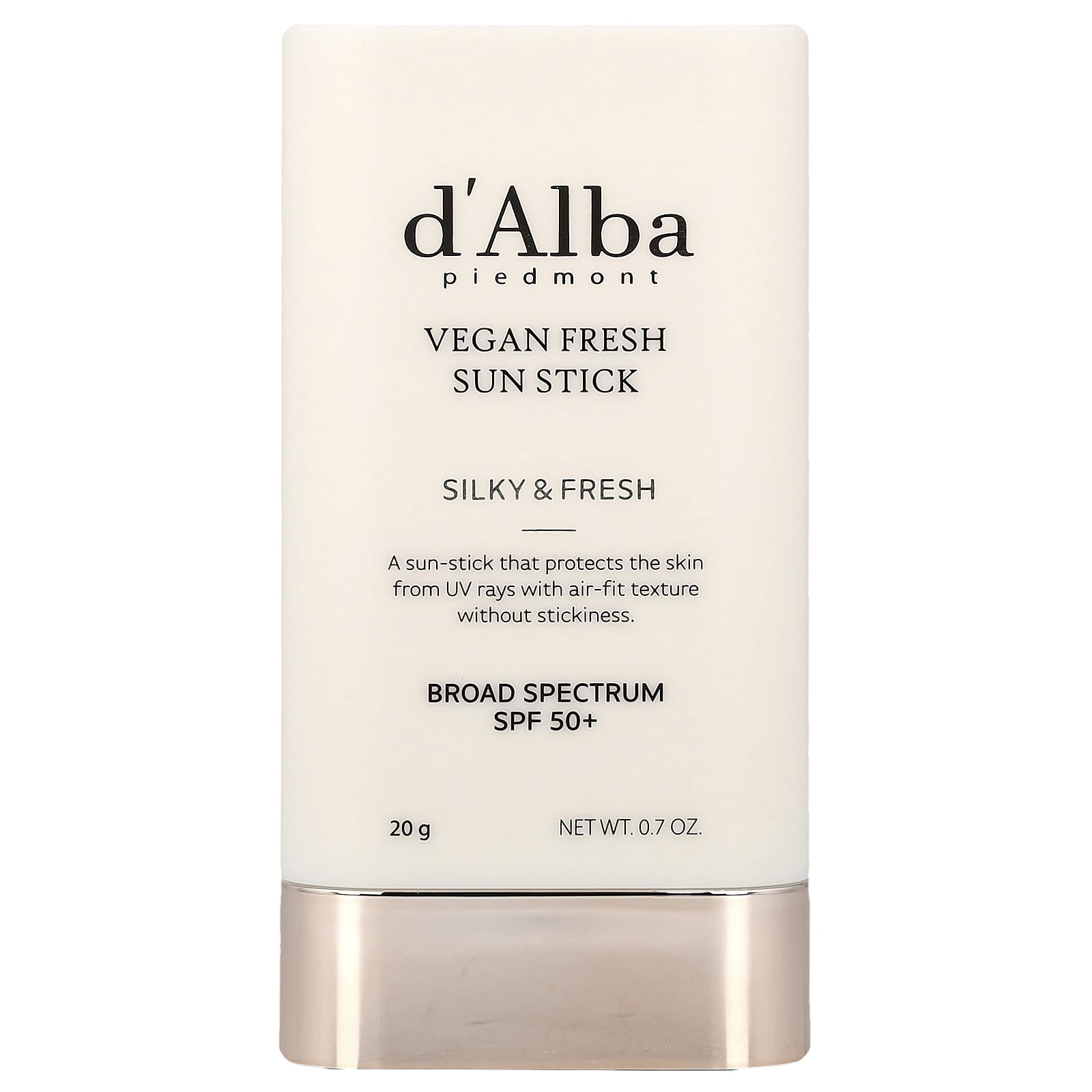 

D Alba, Vegan Fresh Sun Stick, Spf 50+, 20G(0.7Oz)