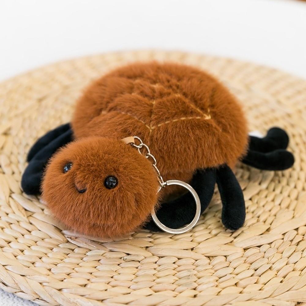 PP Cotton Keychain Pendant Cartoon Stuffed Doll Toy Simulation Insect Pendant  Bag Decor Gift