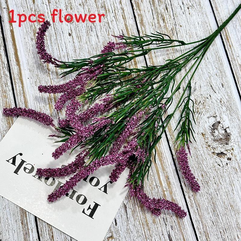 Bouquet Lavender Simulated Artificial Plastic Artificial Flower For Indoor Decor