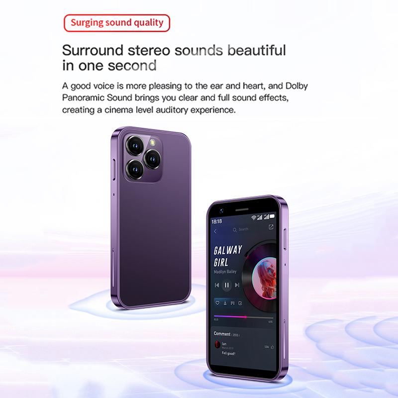 Soyes XS16 4G Smart Phone 3.0 Inch Android 8.0 Quad Core 2000mAh RAM 2GB/3GB ROM 16GB/32GB Type-C  Dual SIM MINI Phone