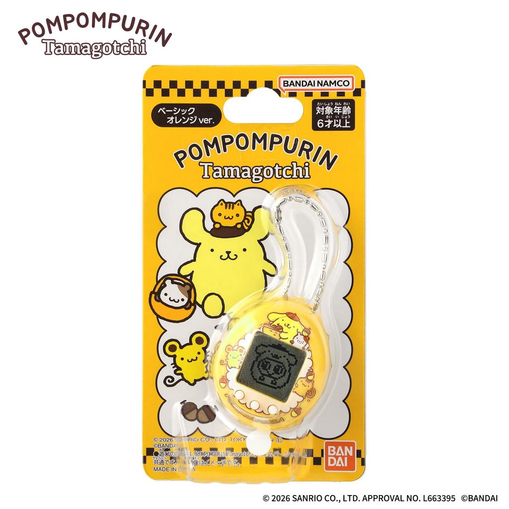 POMPOMPURIN Tamagotchi Basic Orange Recommended 6 Years and Sanrio Characters [Bandai] Ver. Age Up.