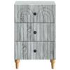 Nightstand Gray Sonoma 43 x 41 x 66.5 cm Particleboard