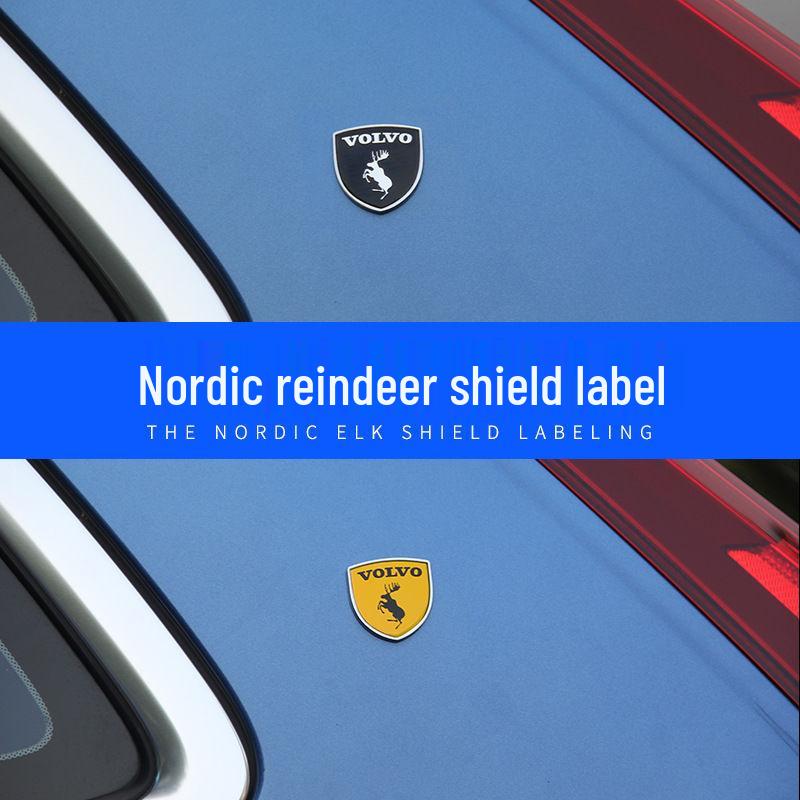 Metall-Autodekals für personalisierte Logos: Kompatibel mit Volvo S60, S90, XC60, XC90 Emblemen