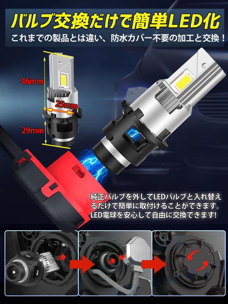 Briteye D4R LED Inspection Same Brightness as 6500K Compatible with OEM HID No Genuine Pack of 2 [Industry First] Headlights, Compliant, OEM, White,