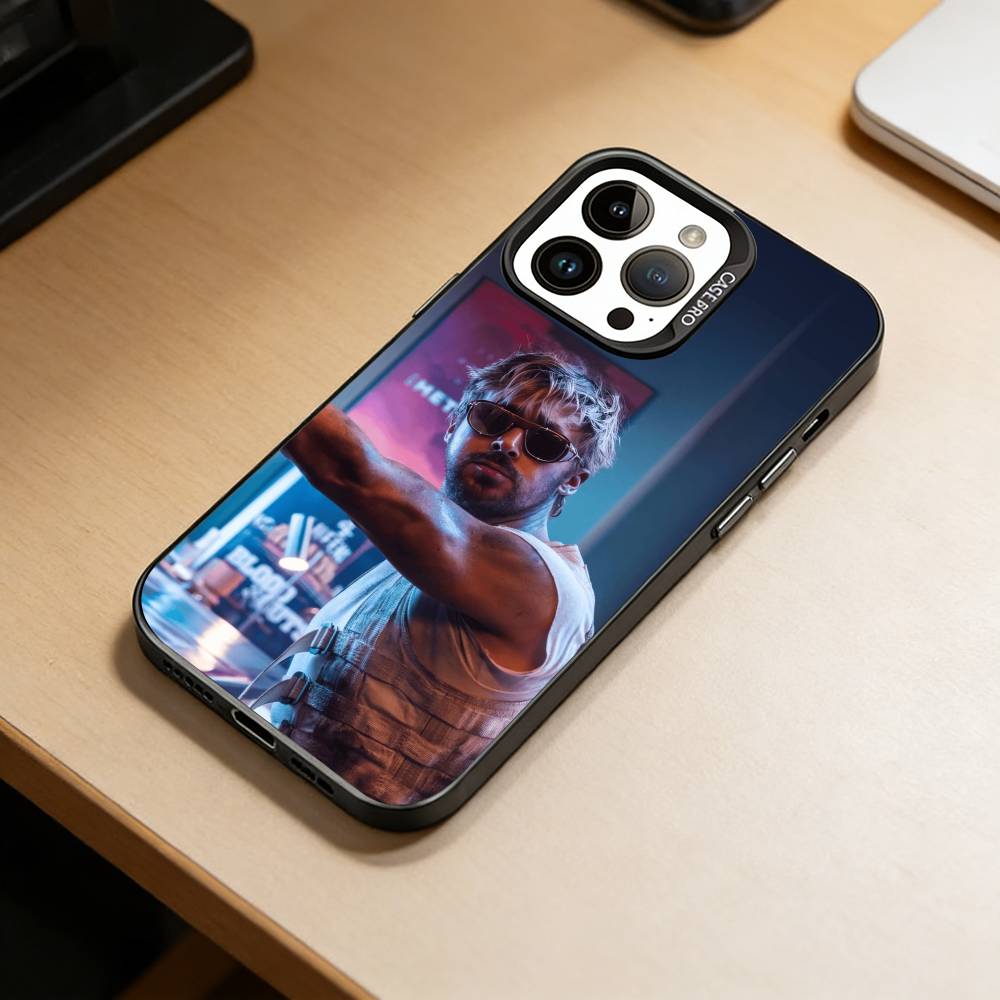 R-Ryan Gosling  Phone Case For iPhone 17,16,15,14,13,12,11 Plus,Pro Max,XS,Colored Silver Plated Inside Cover