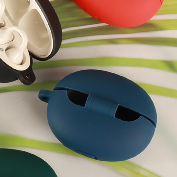 Outer Cover for AiClip S52 Earbud Charging Case, Silicone Stretch-On Sleeve with Side Carry Attachment and Charging Opening