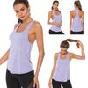 Damen U-Ausschnitt Ärmellos Schnelltrocknend Racerback Weste Laufen Yoga Sport Tanktop