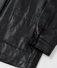 Leftseoul Synthetic Leather Half Jacket [Black]