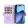 For iPhone Air Wallet Phone Case YIKATU YK-003 Leather Stand Cover -  Light Purple