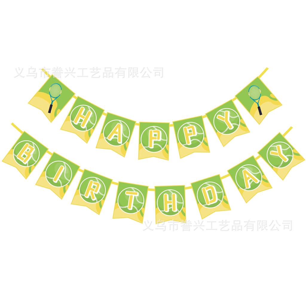 Spot Sport Themenparty Flagge Tennis Baseball Golf Dekoration Flagge Party Dekoration Banner