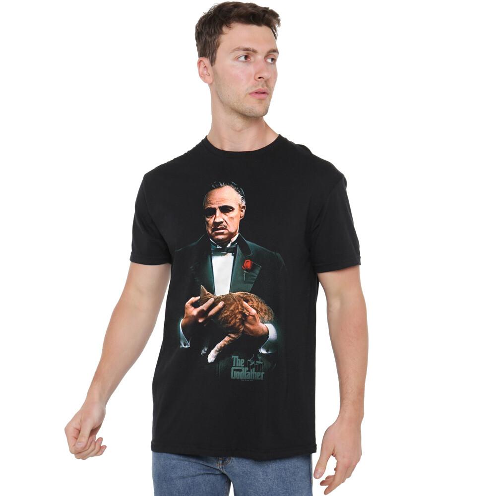 Godfather Painted Poster T-Shirt S-2XL Black XL