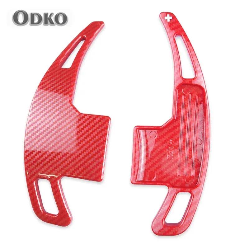 För Ford Mustang 2015 2016 2017 2018 Kolfibermönster Bilratt Växelspak Förlängning DSG Växlingspaddel