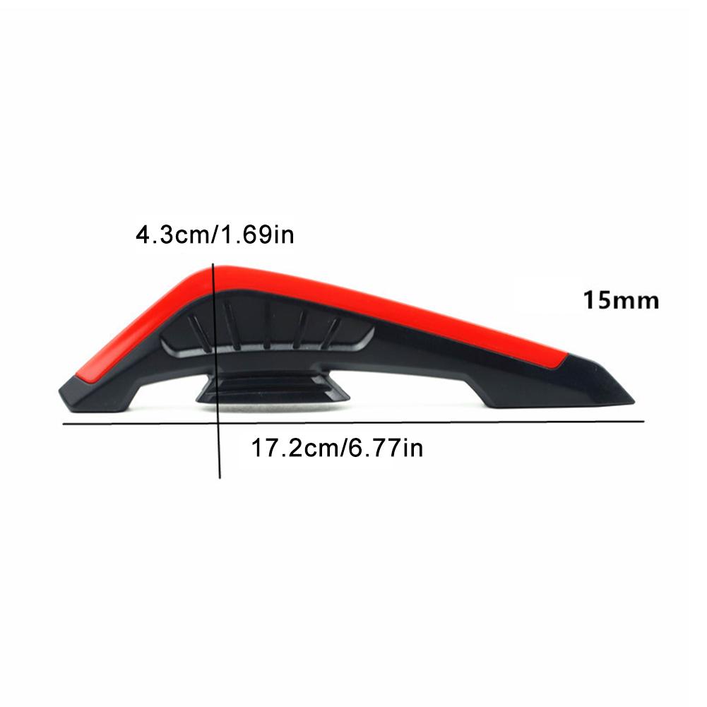2Pcs Motorcycle Front Side Spoiler Winglets Aerodynamic Wing Set Fixed Wind Wings with LED Light and Adhesive Decoration Sticker