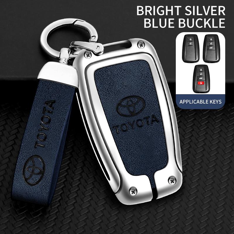 Car Remote Key Cover Case Holder Shell For Toyota CHR Prado 2017 2018 Prius Camry Corolla RAV4 2017 2018 2019 2020 Accessories C