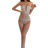 Sexy Lingerie Pure Desire Flirting One-piece Open Uniform Tight Sexy Lace Large Size Small Chest Temptation