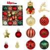 Plastic Christmas Tree Decoration Painted Xmas Tree Hanging Pendant  Tree Decoration