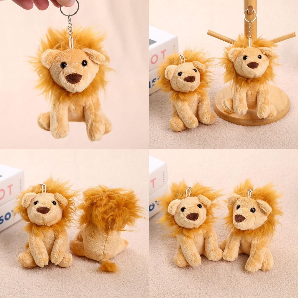 Plush Lion Keychain Toy With Short Plush Material For Girls And Gift Ideas