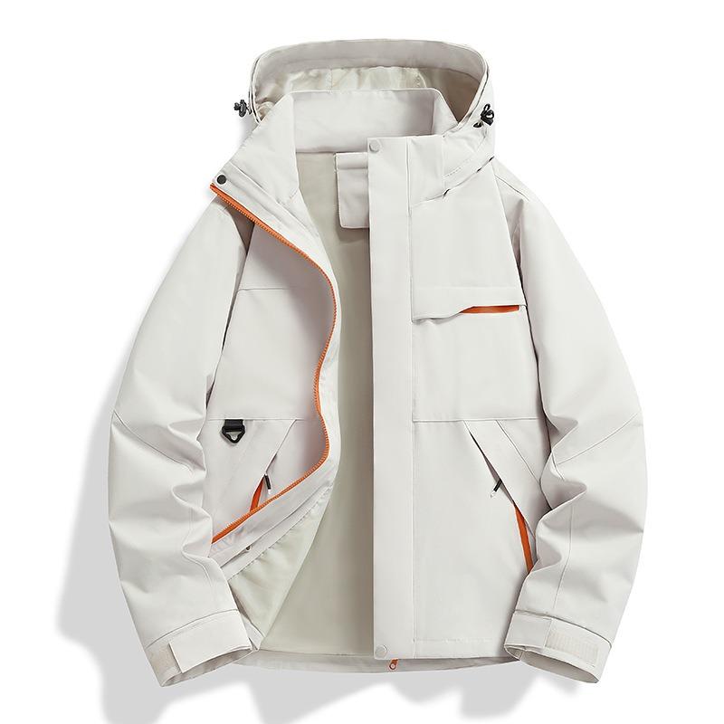 Jacket women's outdoor hiking suit fleece liner windproof and waterproof three-in-one jacket men's customization