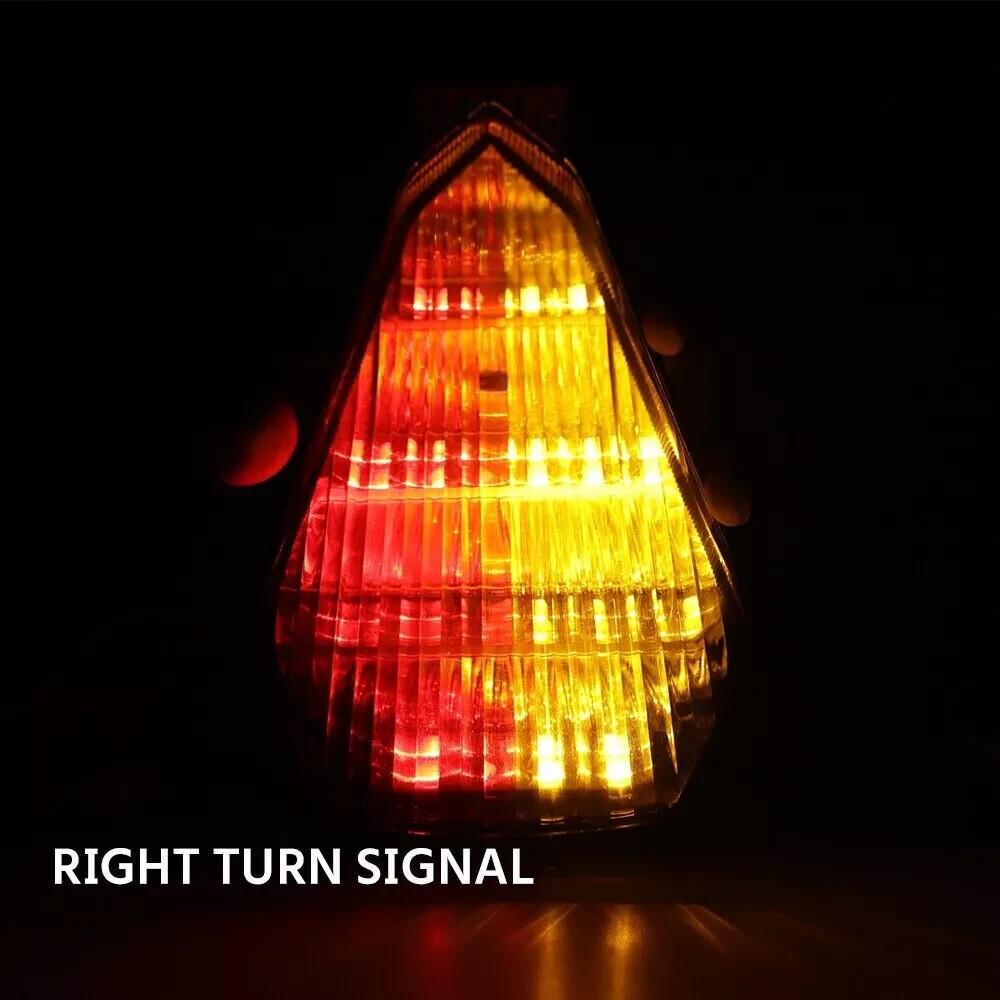For 2006-2016 Yamaha R6 Tail Light LED Integrated Turn Signal Lamp Smoke Lens